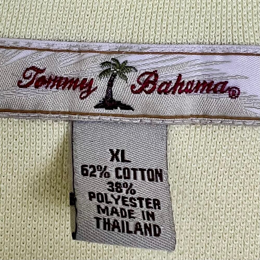 Tommy Bahama Polo Shirt Mens XL Embroidery Logo Yellow Casual Short Sleeve - Picture 3 of 6